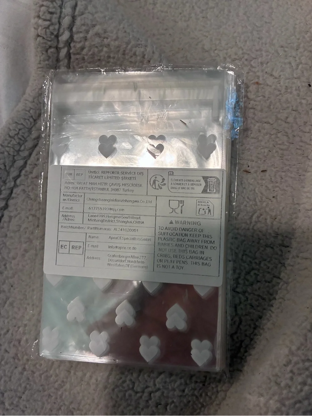 50 Sweet Simple Heart Self-Sealing Bags, Card Packaging Essential, Gift Wrapping